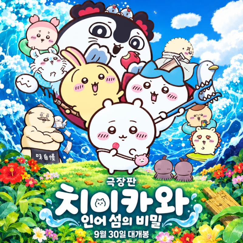 극장판 치이카와 인어 섬의 비밀 정보 평점 예매율1등에 굿즈까지 인기 애니 영화