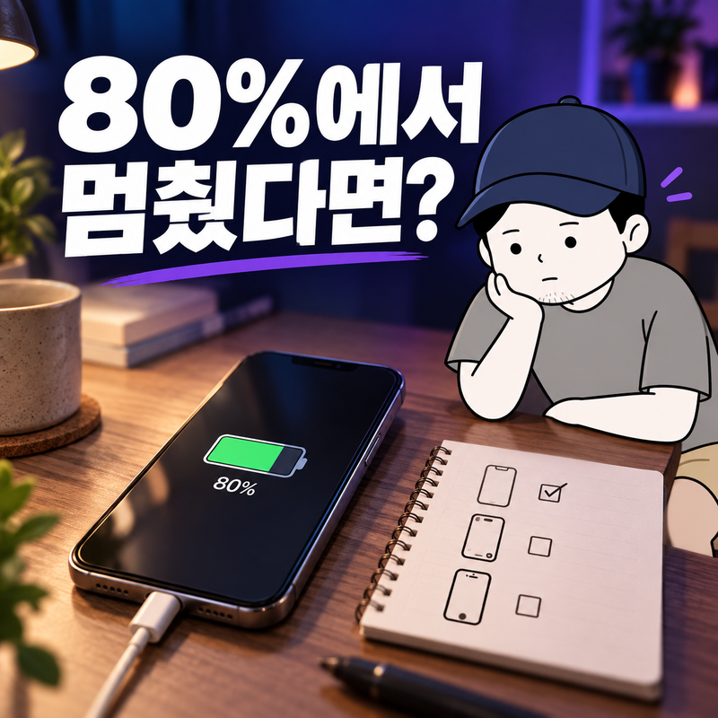 아이폰 충전 80%에서 멈췄다면, 고장보다 먼저 볼 설정과 온도