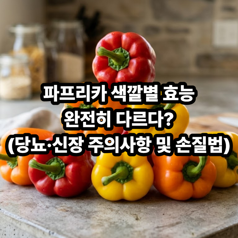 파프리카 색깔별 효능과 칼로리! 당뇨·신장 주의사항부터 2주 보관법까지