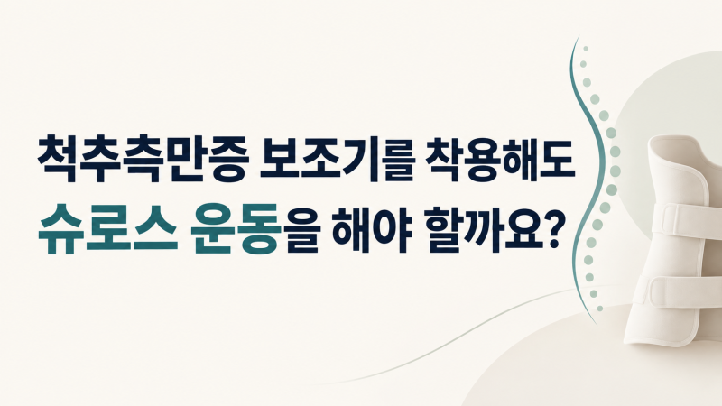 척추측만증 보조기를 착용해도 슈로스 운동을 해야 할까요?