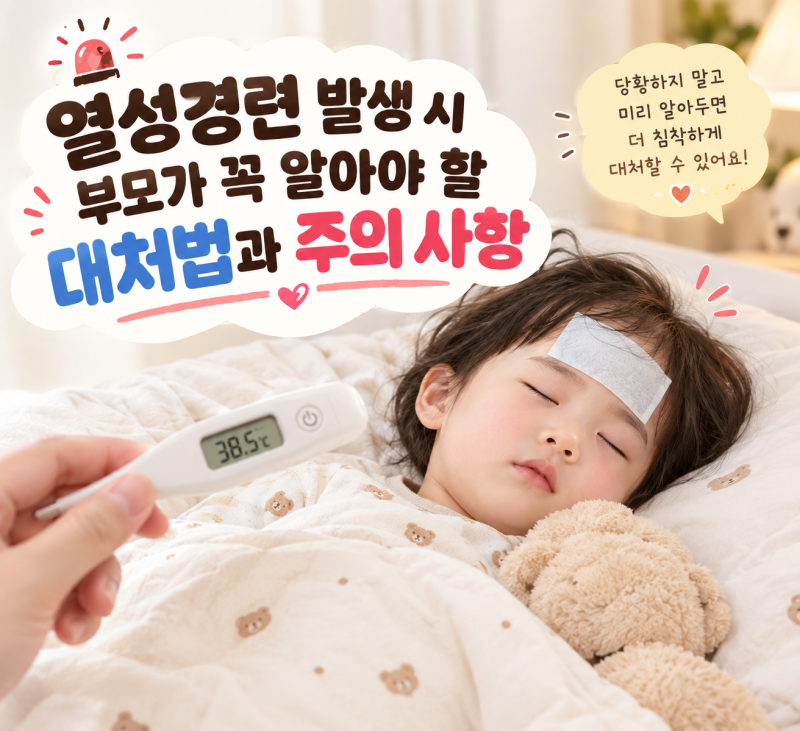 ※열성경련 발생 시 부모가 꼭 알아야 할 대처법과 주의 사항