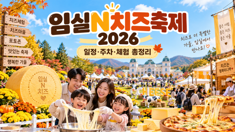 임실N치즈축제 2026｜일정·주차·셔틀버스·체험·먹거리·2,000m 치즈 늘리기 총정리