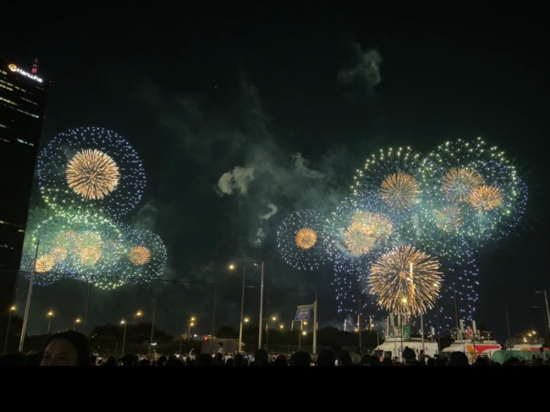 2026 서울불꽃축제 명당 노량진 축구장 시야 및 웨이팅 후기 (부모님과함께)