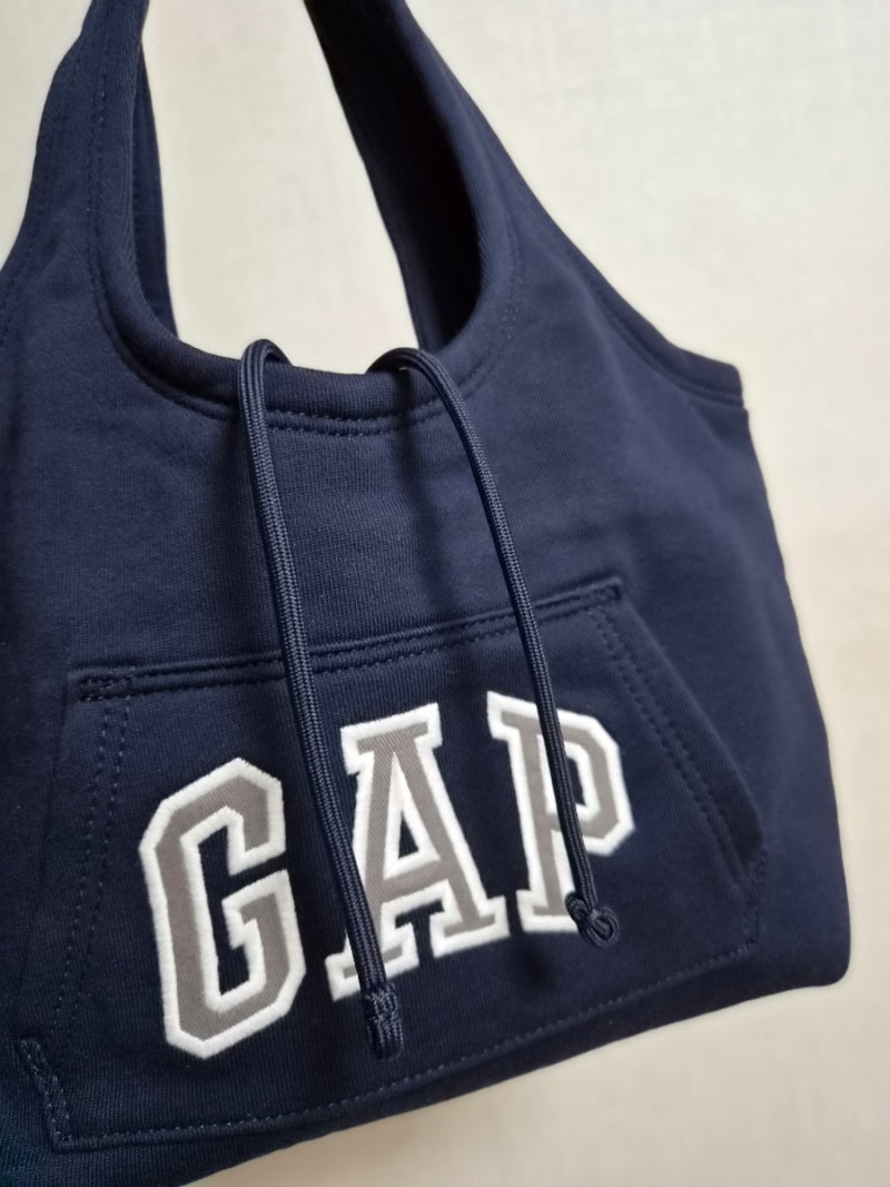 GAP 후드 가방 드디어 왔다! GAP 후디 토트 스몰 후기. 사이즈 팁.