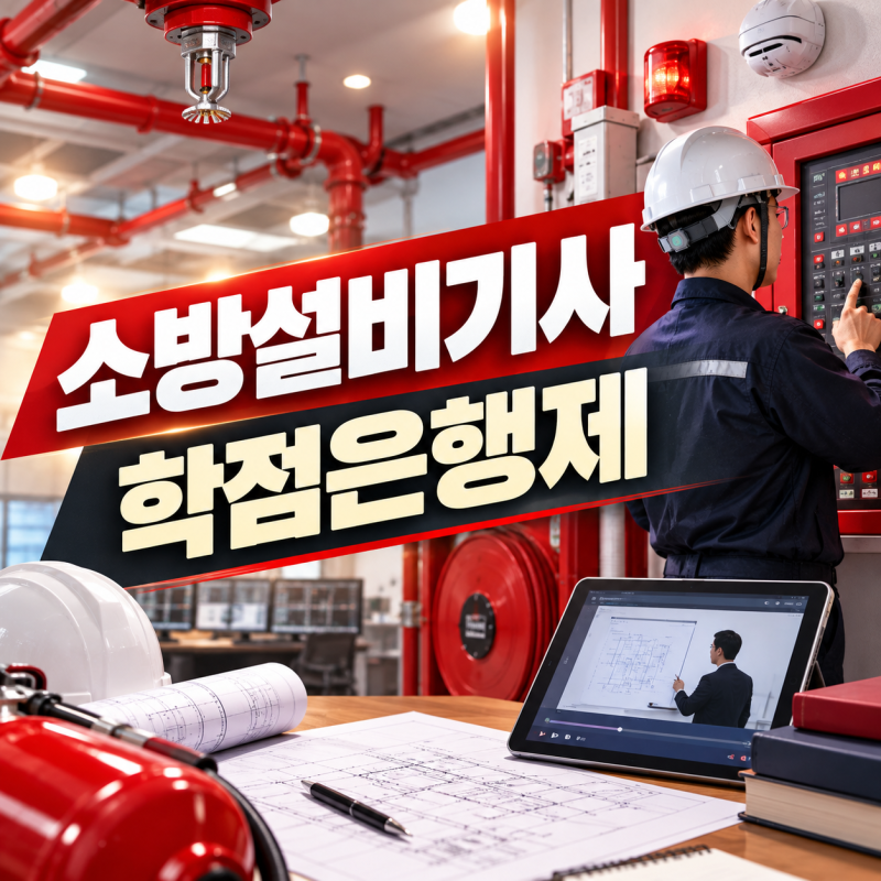 소방설비기사 학점은행제, 전문대졸이 인강 듣고 단기간에 만들었어요