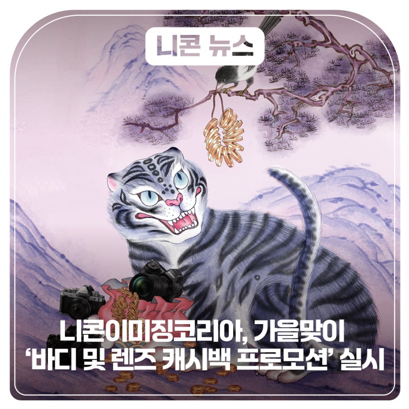 니콘이미징코리아, 가을맞이 ‘바디 및 렌즈 캐시백 프로모션’ 실시