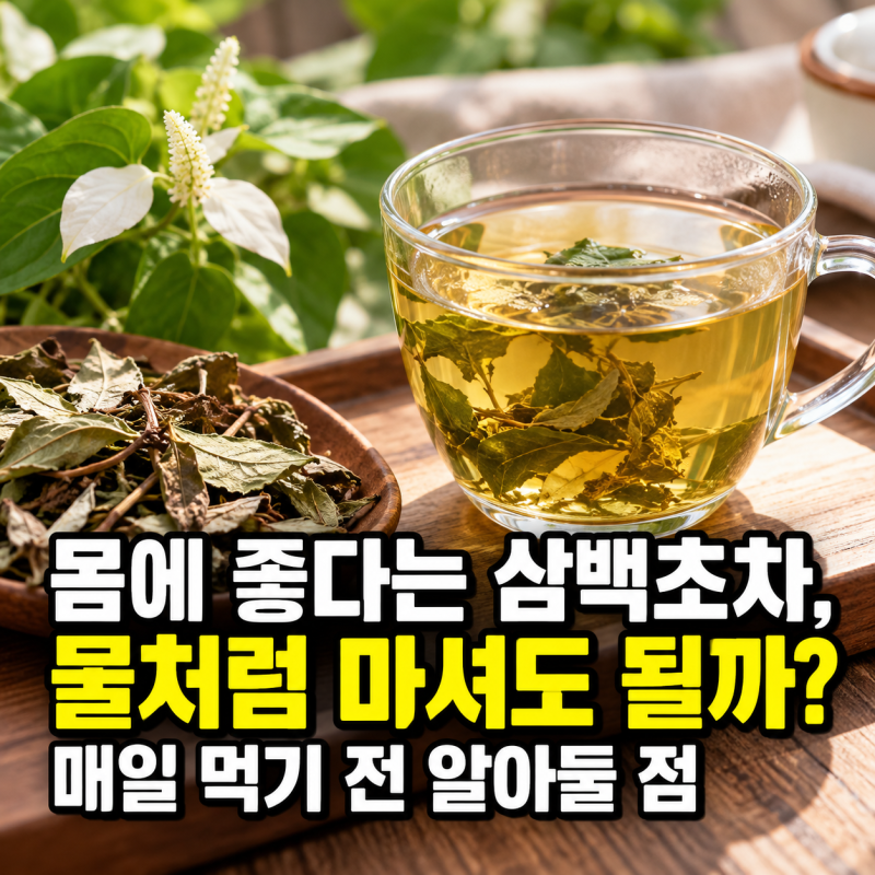 “몸에 좋다는 삼백초차, 물처럼 마셔도 될까?” 매일 먹기 전 알아둘 점