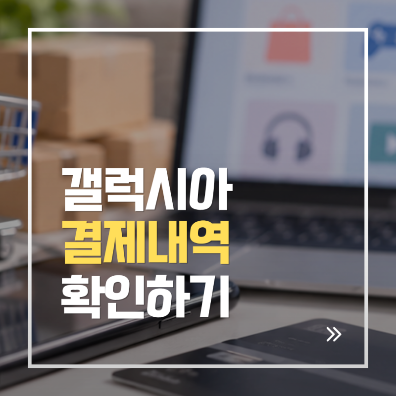 갤럭시아 결제내역 조회하기｜모르는 결제 어디서 썼는지 확인하기