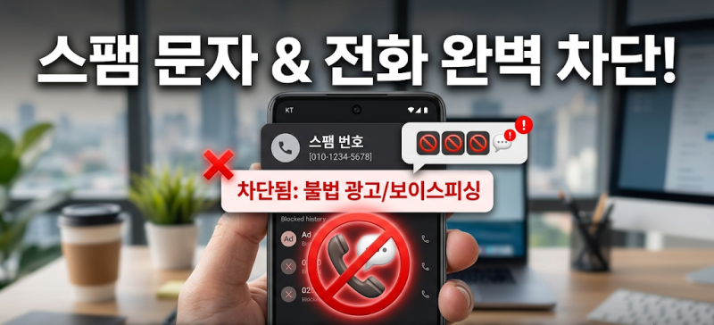 갤럭시·아이폰 스팸 전화 문자 차단법 총정리 (2026 최신)