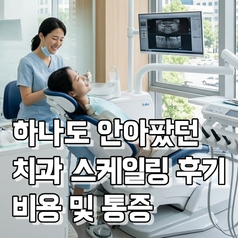 치과 스케일링 후기, 통증과 비용, 걸리는 시간