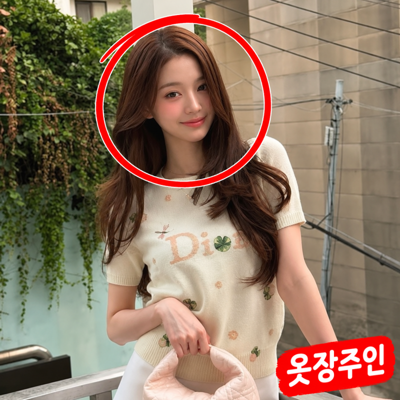 장원영 디올 올화이트인데 핑꾸가방 센스가 대박이네