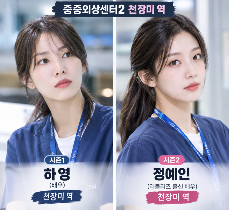 중증외상센터2 정예인 합류｜하영 후임으로 천장미 역 맡는다
