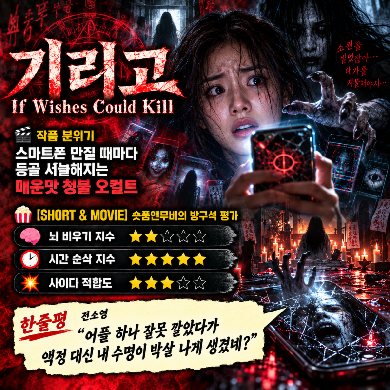넷플릭스 기리고 후기, 출처 불명 어플 하나에 요단강 단체 예약한 19금 공포물 추천