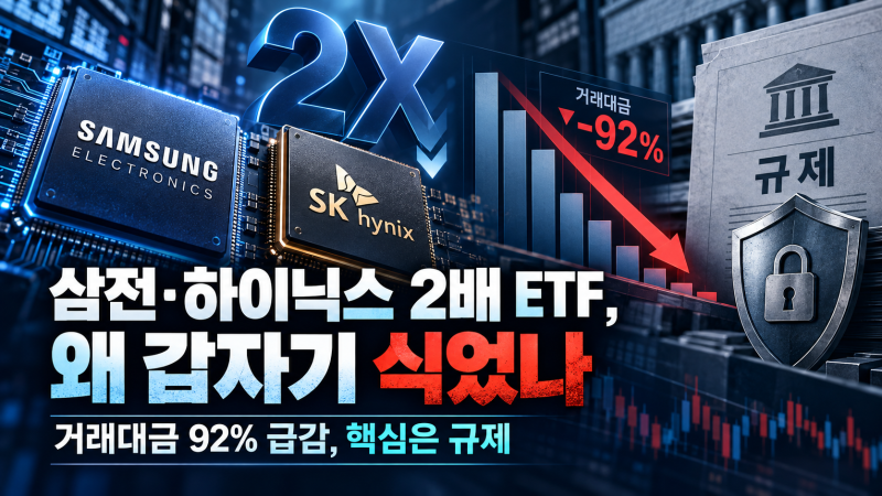 12조원이 1조원으로 줄었다… 삼성전자·SK하이닉스 2배 ETF에 무슨 일이?