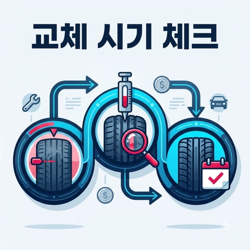 주행거리와 연식으로 보는 자동차 타이어 교체 비용 얼마나 들까? 교체주기와 점검 방법 기....