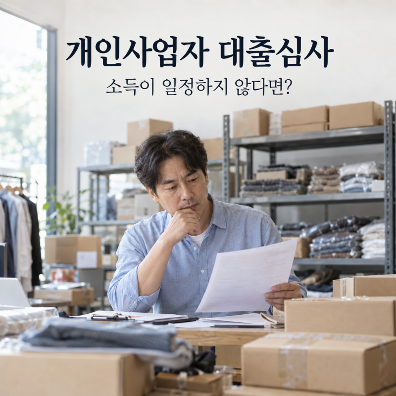 소득이 들쭉날쭉한 개인사업자, 대출심사는 어떻게 받을까?