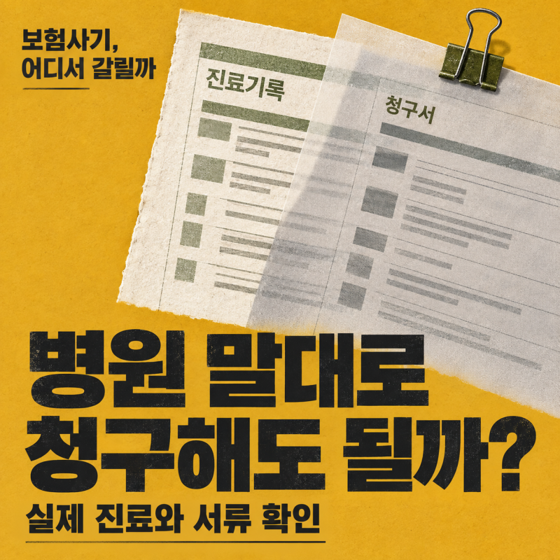 보험사기 6200억원 적발｜병원 권유받고 보험금 청구했다가 연루될 수 있을까?