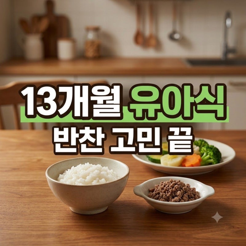 13개월 아기 반찬 식단 구성, 밥 단백질 채소 조합법과 조리 팁