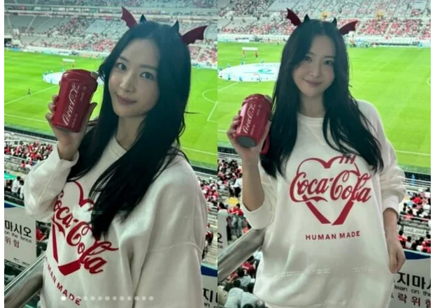 '배성재♥' 김다영, 축구장 근황 사진 속 볼록한 배 라인에 임신설 눈길