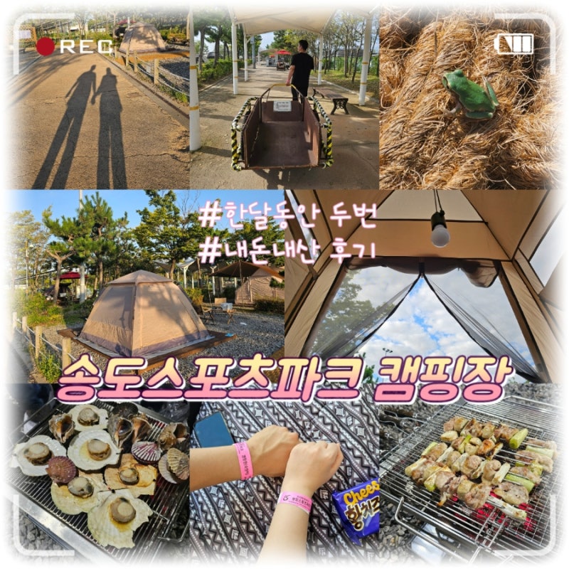 [인천 캠핑] 송도스포츠파크 캠핑장 예약 방법 이용후기