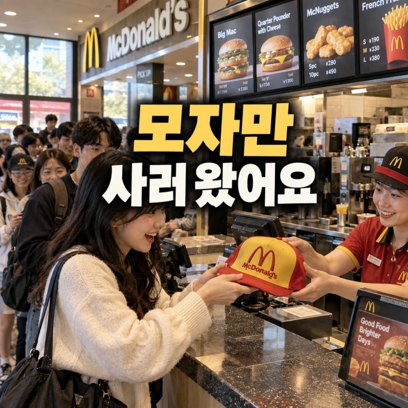 맥도날드 지디 굿즈 9시 30분에 갔는데.. 이미 줄이 10명