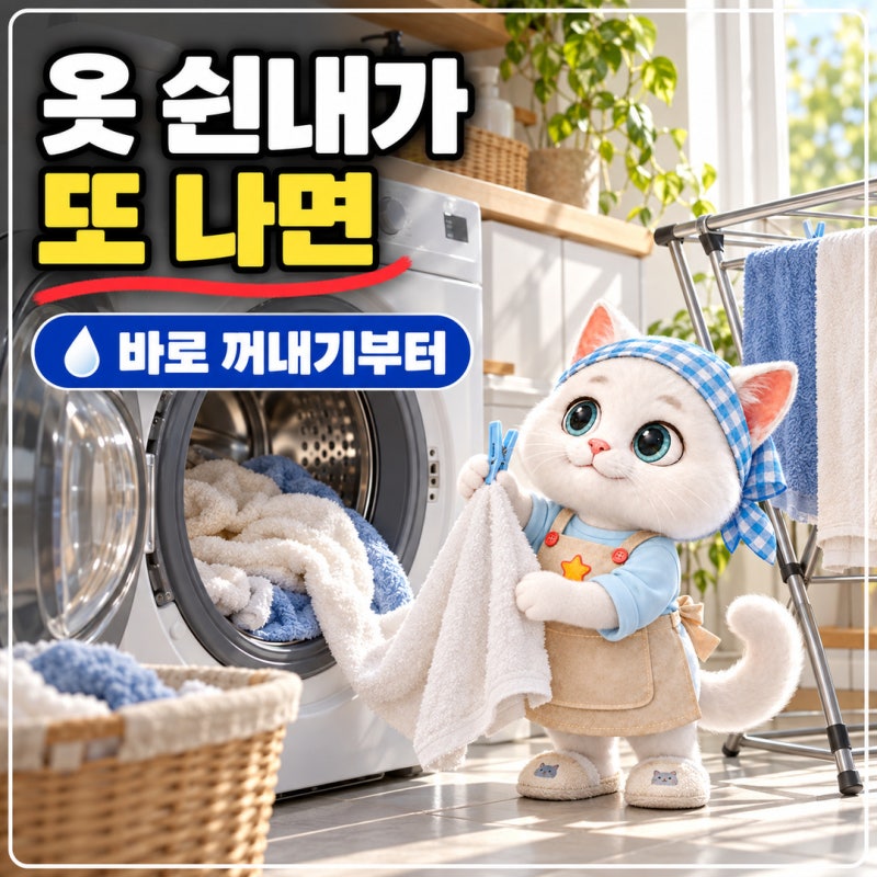 옷 쉰내 제거 빨아도 냄새가 다시 올라오는 이유