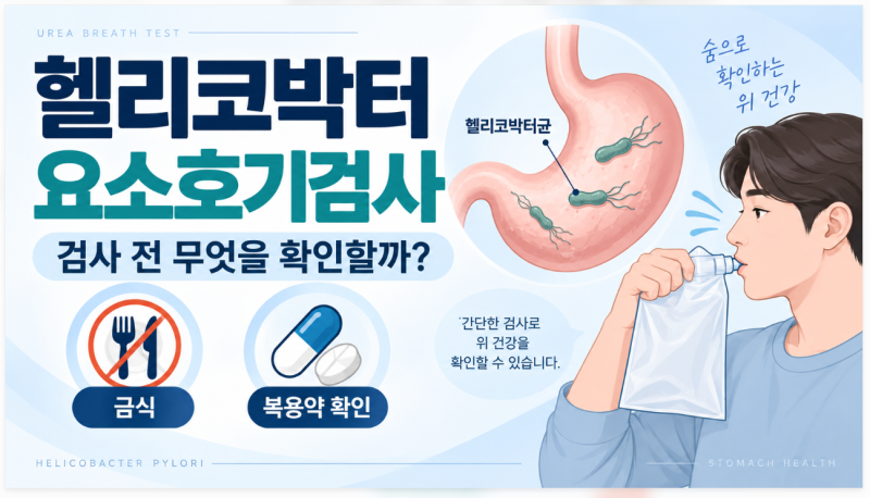 헬리코박터 요소호기검사 전 금식·약 중단이 필요한 이유