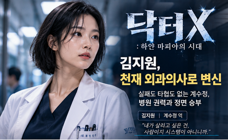 김지원 2년 만의 복귀작 ‘닥터X’…10월 9일 첫방, 이번엔 천재 외과의사다
