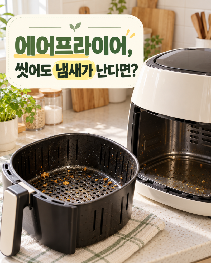 에어프라이어 기름때 청소, 냄새까지 줄이는 안전한 방법