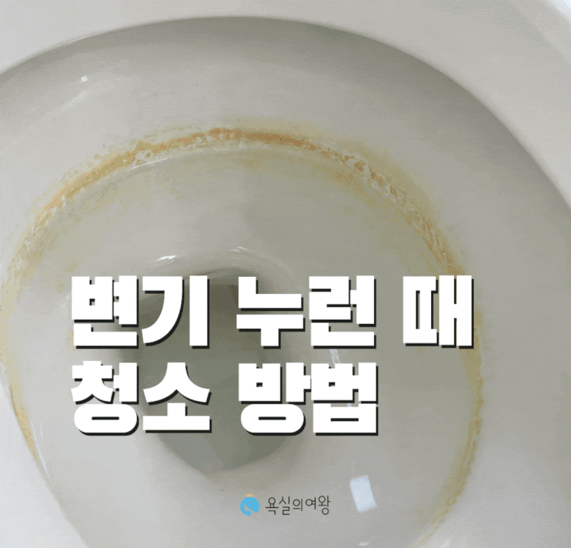변기 누런때 청소 방법, 문지르기 전에 이것부터 해보세요