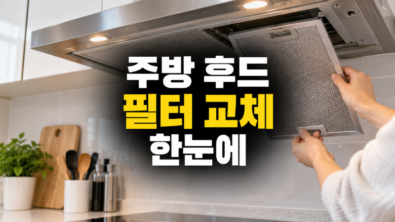 주방 후드 필터 교체 방법: 교체 권장 시기_주기, 제품 구매 팁, 비용
