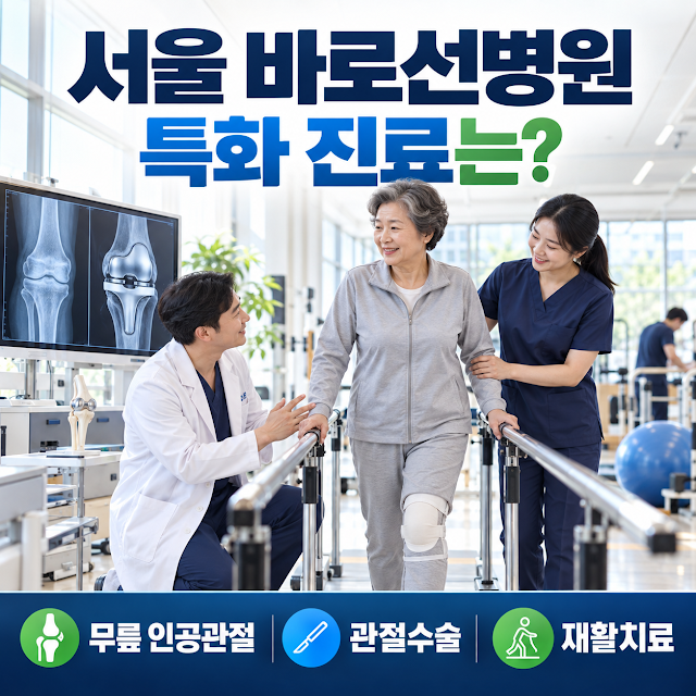 서울 바로선병원 특화 진료는?｜무릎 인공관절·관절수술·재활치료