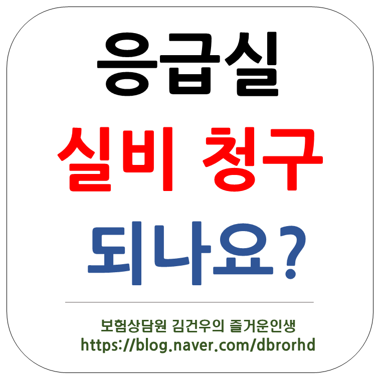 응급실 진료 실비청구 될까?