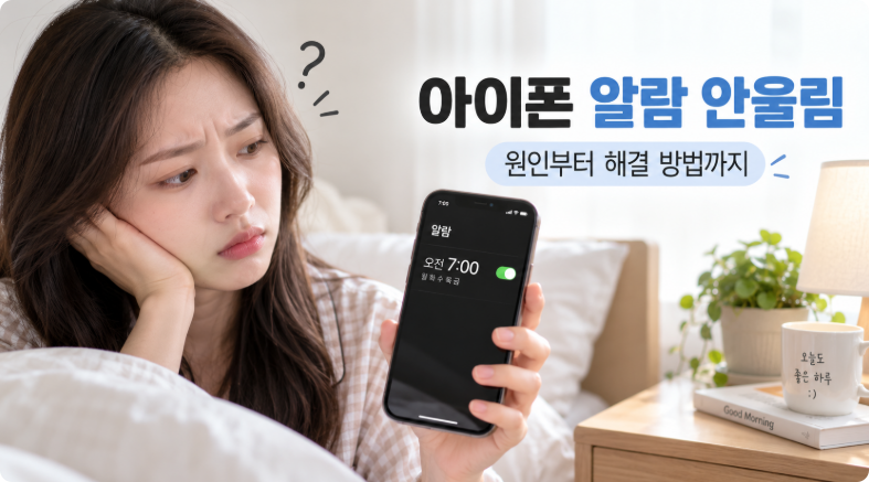 아이폰 알람 안울림 7가지 원인｜소리 작음·사운드 없음부터 설정까지