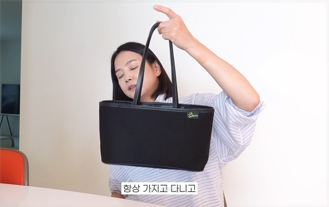재고 2개뿐이라.. 윤승아가 일본 매장에서 산 브래디 토트백