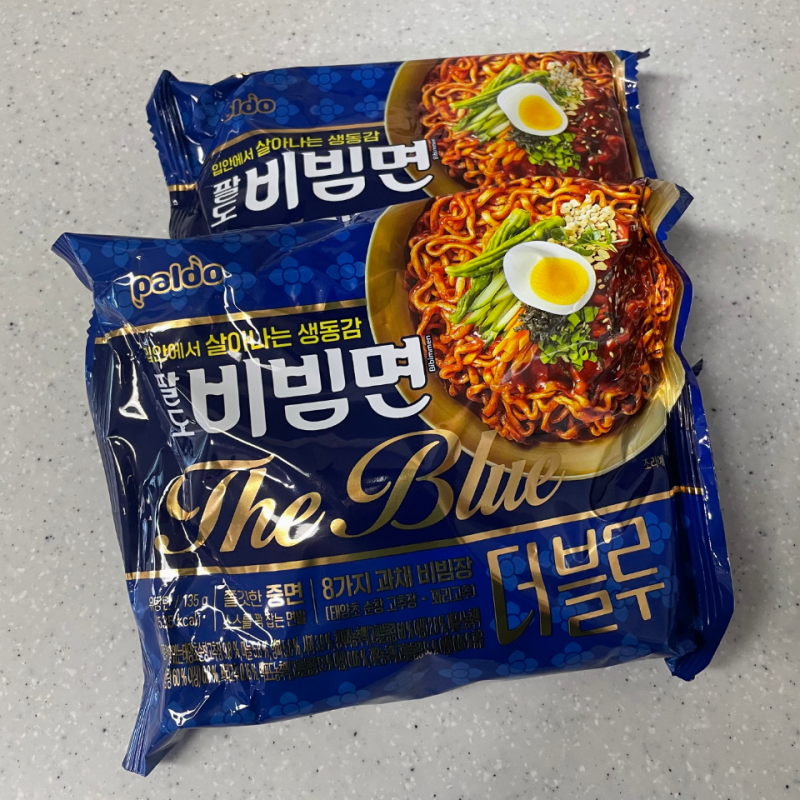 팔도비빔면 더블루, 오리지날이랑 뭐가 다를까? 영양성분 및 칼로리 및 후기