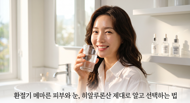 "히알루론산"이란? 환절기 메마른 피부와 눈, 히알루론산 효능과 부작용 제대로 알고 선택하....
