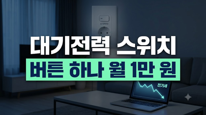 "플러그 안 뽑아도 0원! 대기전력 차단 콘센트 완벽 활용법과 숨은 누수 전력 잡기" [대기전력....