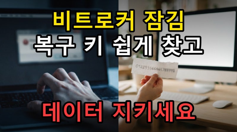 BitLocker 잠금 해제 방법과 복구 키 분실 시 대응 총정리