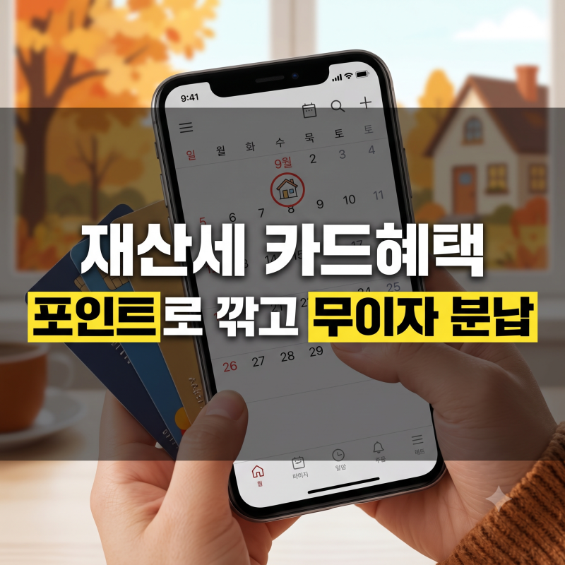 2026 재산세 카드 혜택 포인트 차감 및 분납 연장 실전 가이드