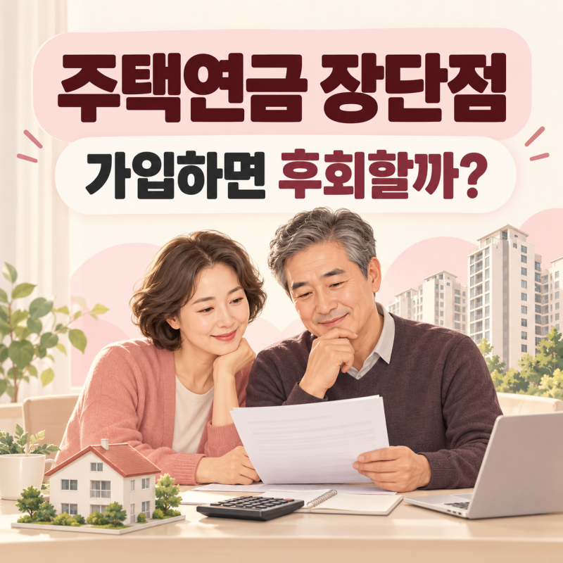 주택연금 장단점, 가입하면 후회할까? 이자·상속·중도해지까지