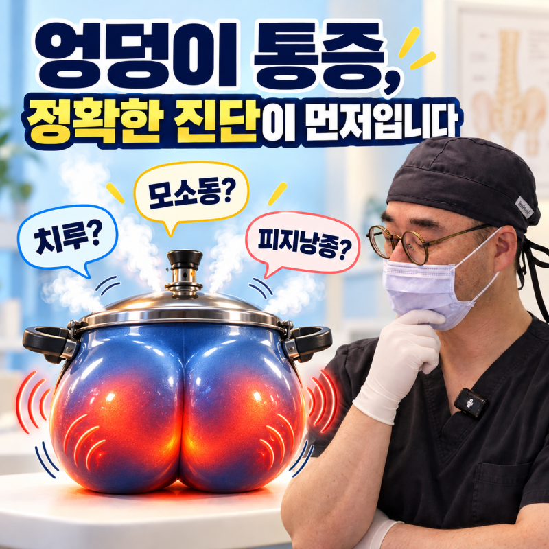 장안구 항문외과, 엉덩이가 아프고 고름이 나오면 단순 종기일까요?