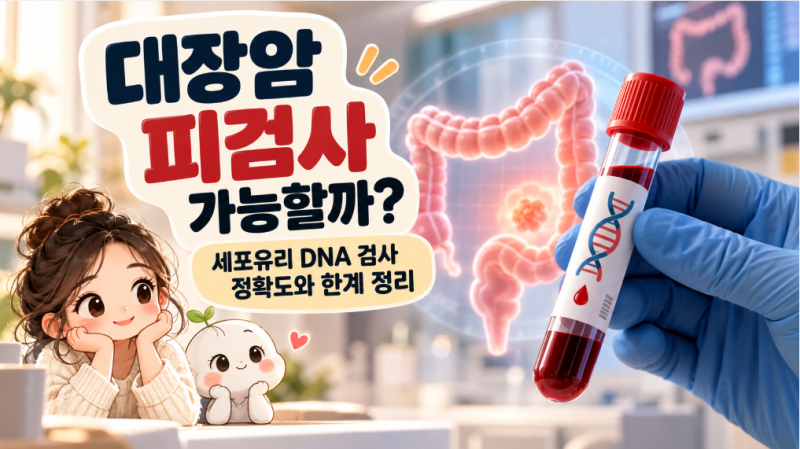 대장암 피검사 가능할까? 채혈로 하는 세포유리 DNA 검사 정확도와 한계