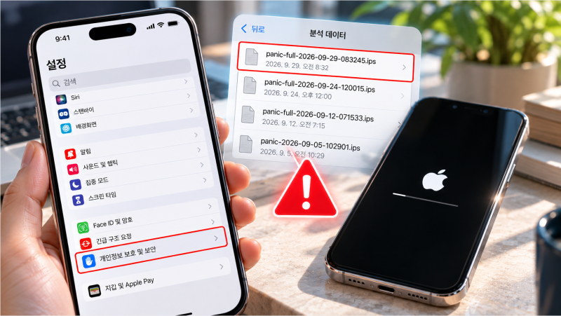 아이폰 패닉풀 확인법, 로그만 보고 고장 판단하면 안 되는 이유와 iOS 27 진단 순서