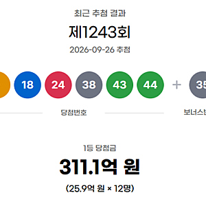 로또 1등 당첨번호와 당첨금, 추첨시간부터 세금까지 한눈에 정리