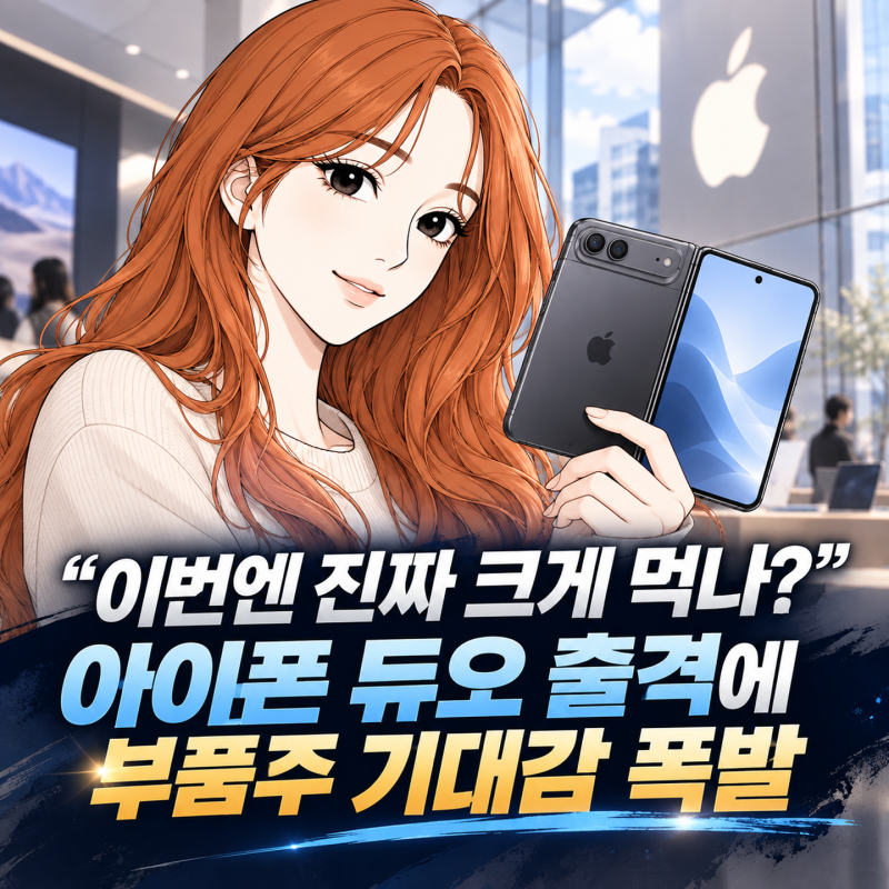“이번엔 진짜 크게 먹나?” 아이폰 듀오 출격에 아이폰 부품주 기대감 폭발