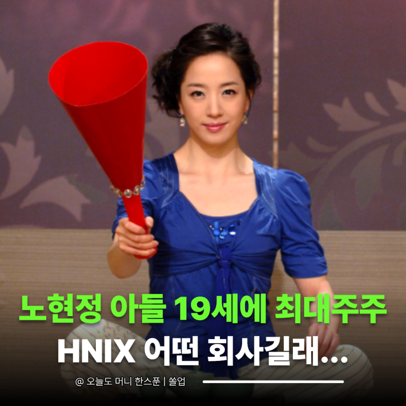 아나운서 출신 노현정 아들 "766억 HNIX 최대주주" 도대체 어떤 회사길래?