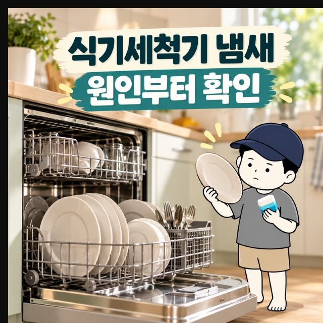 식기세척기 비린내가 남는다면, 세제 바꾸기 전 네 가지 원인부터 살펴보세요