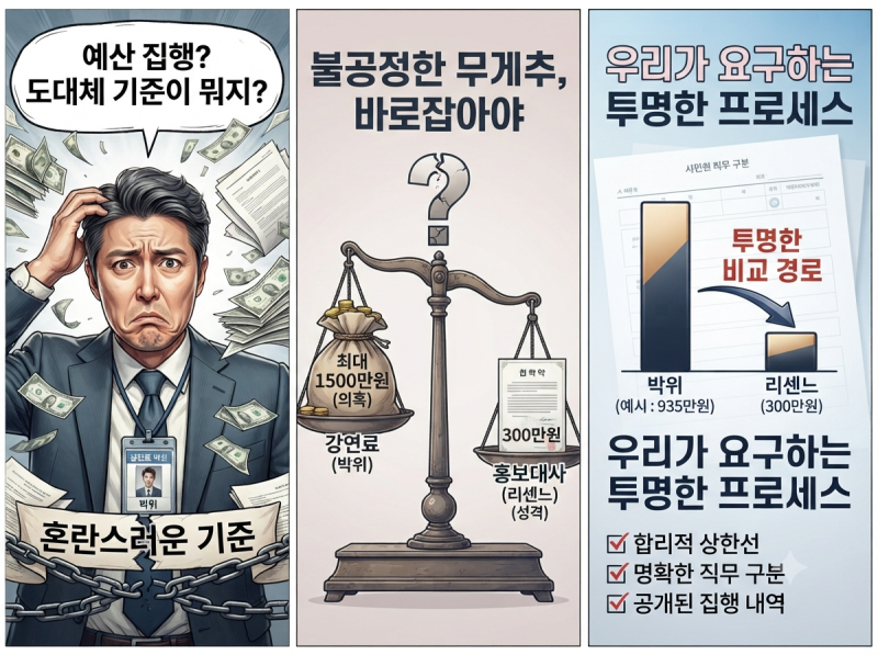 박위 강연료 vs 리센느 출연료, 0.3박위 신조어 탄생?