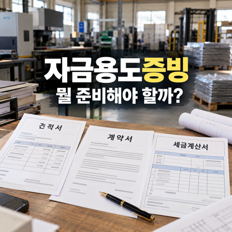 사업자금 자금용도증빙 뭘 준비해야 할까?｜견적서·계약서·세금계산서 확인